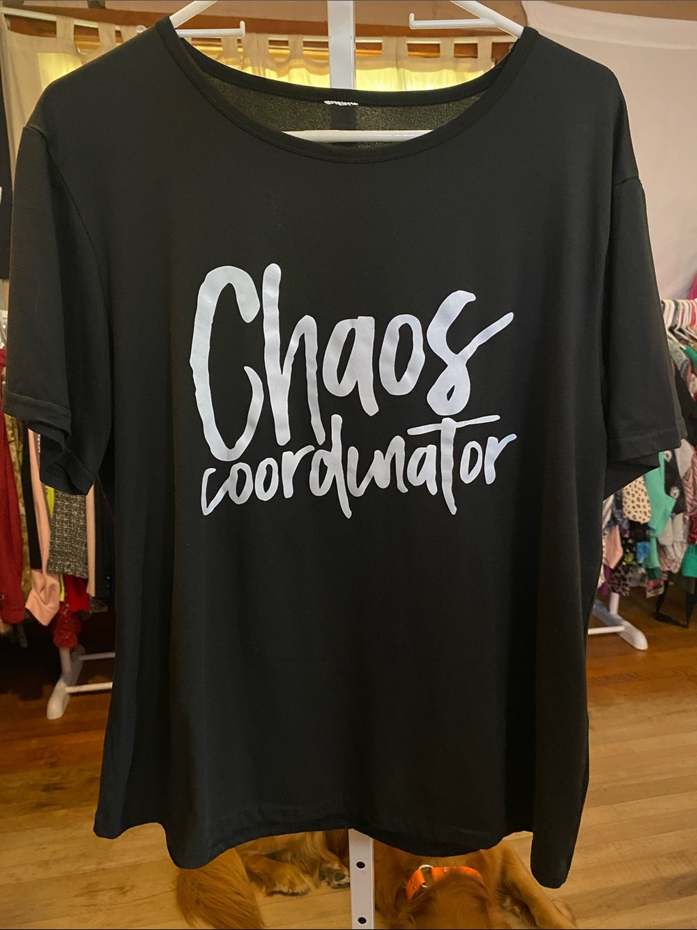 Black "Chaos Coordinator" Short Sleeve Graphic Tee - buttery soft